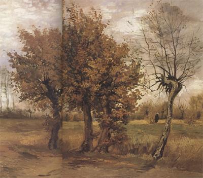 Vincent Van Gogh Autumn Landscape with Four Trees (nn04) Sweden oil painting art